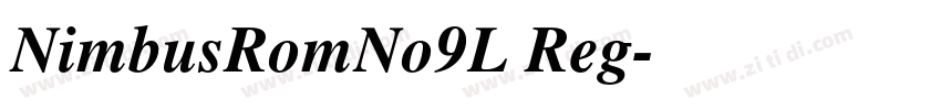 NimbusRomNo9L Reg字体转换